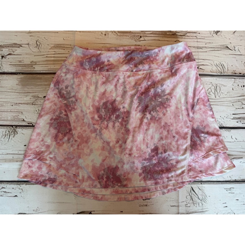 Kyodan Womens Pink Floral Athletic Skort Size Medium Active Tennis Golf Skirt
